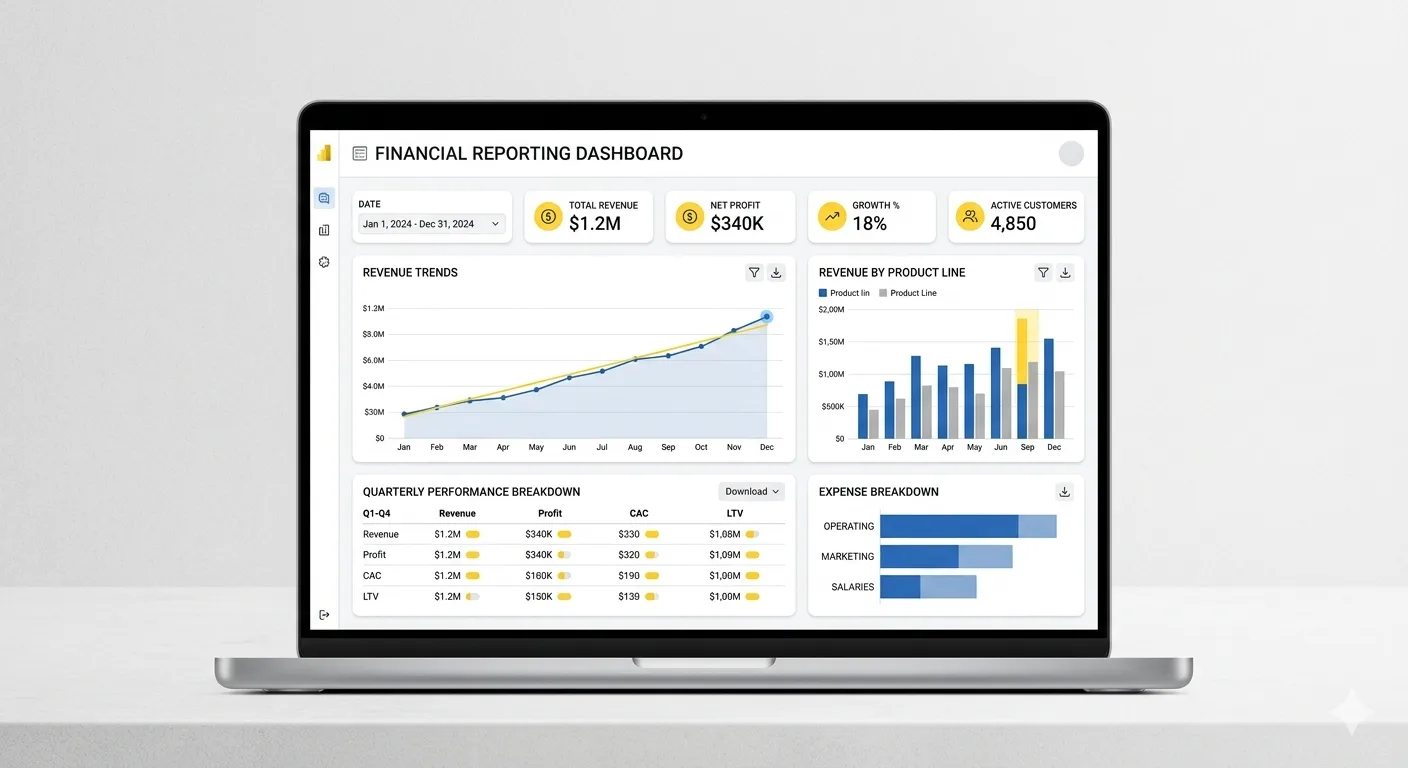 Power BI Dashboard Development
